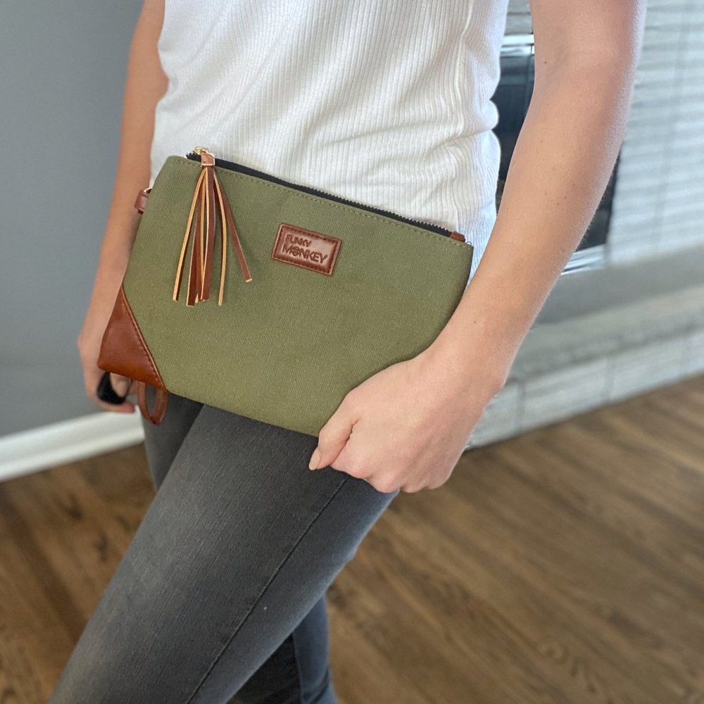 *HP* ARMY GREEN WRISTLET - RED/BLACK CHECK - Picture 4 of 5